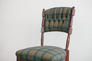 Plaid Eastlake Chair