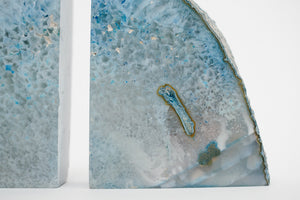 Blue Stone Bookends