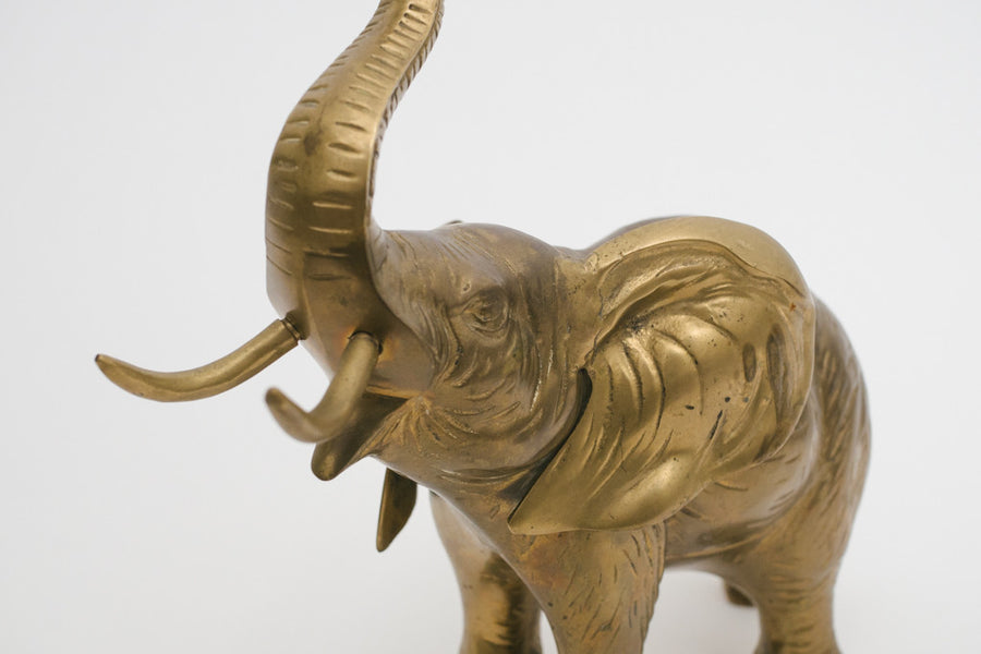 Large Brass Elephant