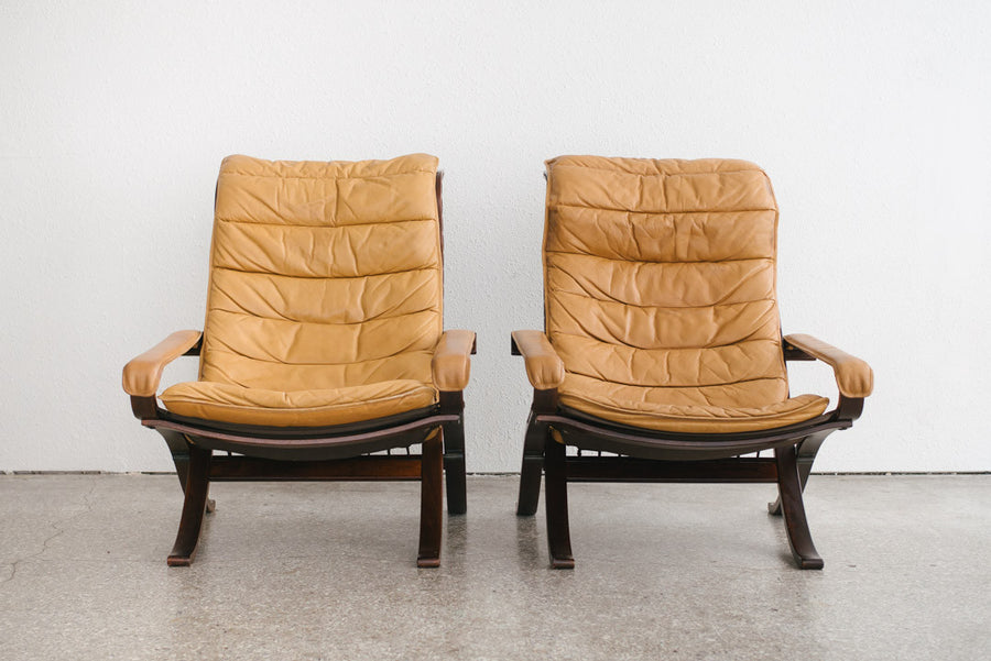 MC Westnofa Leather Chairs