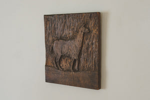 Hand Carved Alpaca Wall Art