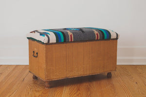 Vintage Kilim Trunk Bench