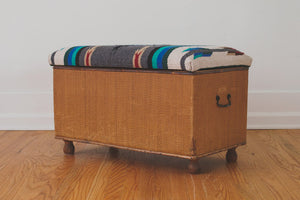 Vintage Kilim Trunk Bench