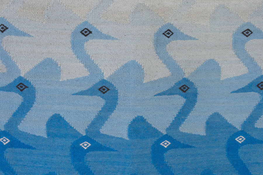 Vintage MCM Handwoven Tapestry