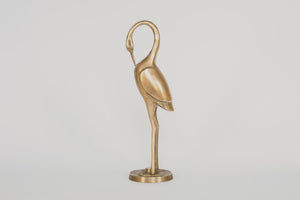 Vintage Brass Egret