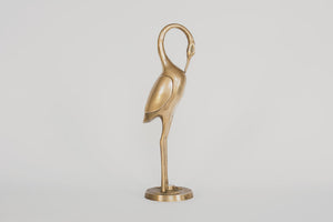 Vintage Brass Egret