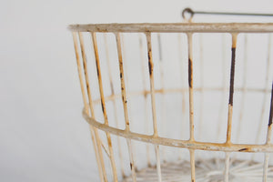 Vintage Wire Egg Basket