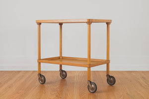 MCM Wood Bar Cart