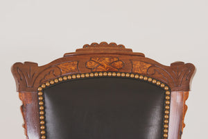 Vintage Black Leather Chair