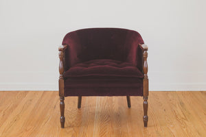 Vintage Velvet Club Chair