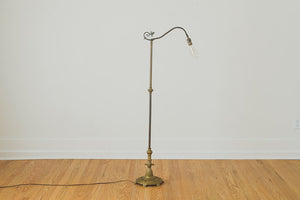 Gold Art Nouveau Lamp
