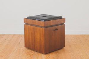 Lane Leather Storage Stool