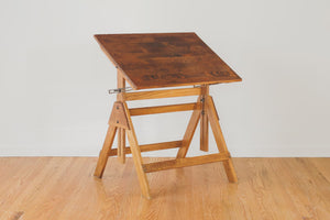 Vintage Industrial Drafting Table