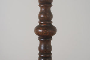 Carved Oak Floor Lamp