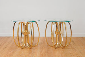 Brass Ring Side Tables