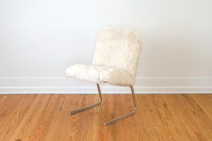 Chrome & Sheepskin Chair