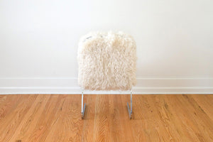 Chrome & Sheepskin Chair