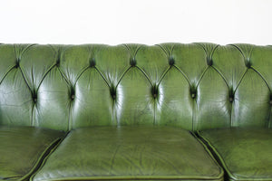Green Leather Chesterfield