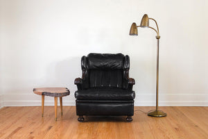 Black Leather Reading Chair