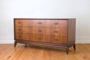 MCM Walnut & Brass Credenza