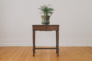 Traditional Walnut Side Table