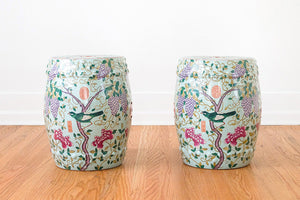 Pair of Ceramic Garden Stools