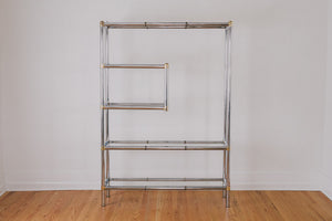 MCM Chrome & Brass Shelf