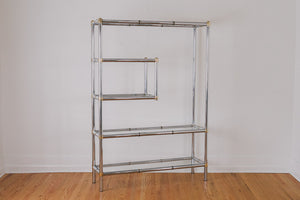 MCM Chrome & Brass Shelf