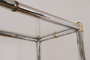 MCM Chrome & Brass Shelf