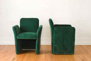 Mario Bellini Velvet Chairs