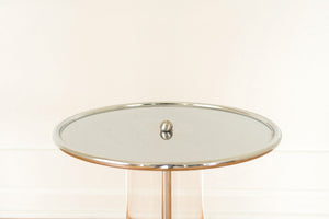 Chrome & Lucite Side Table