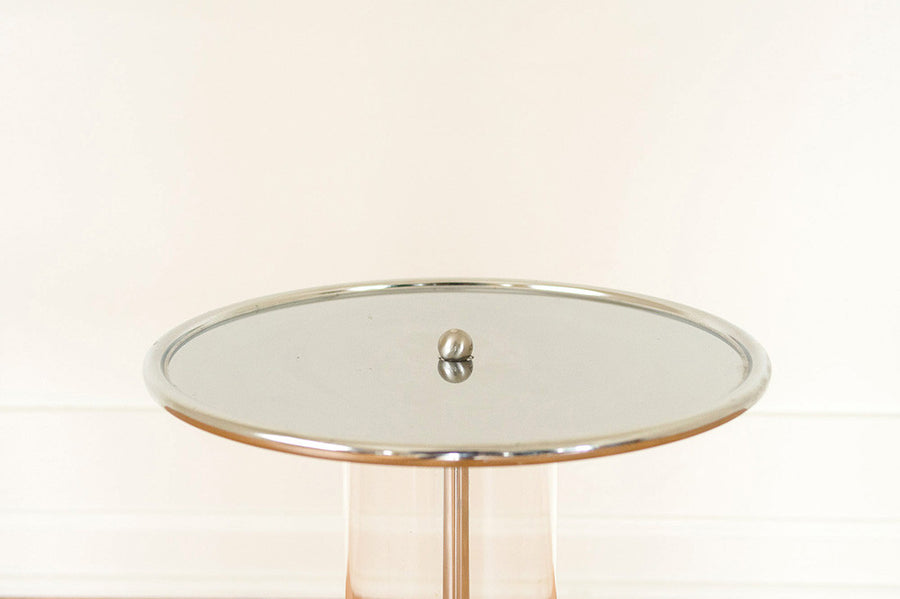 Chrome & Lucite Side Table