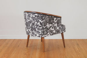 Mid Century Floral Chair