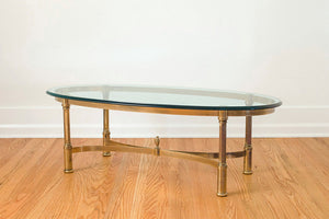 Brass & Glass Coffee Table