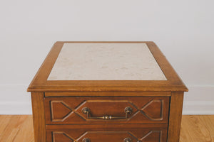 MCM Stone Top Side Tables