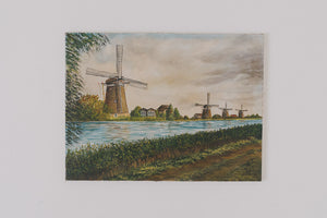 Original Dutch Windmill Painting