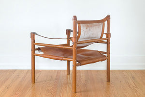 MCM Leather Safari Chairs