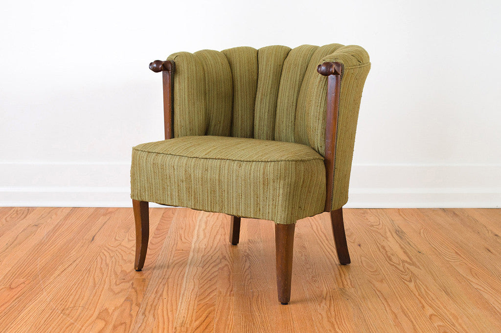 Emerald Velvet Wing Chair - Homestead Seattle