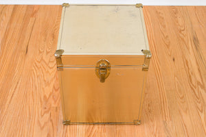 Gold Trunk Side Table