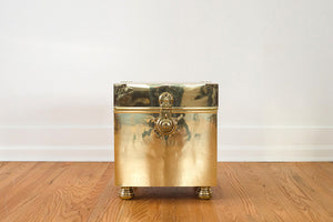 Gold Trunk Side Table