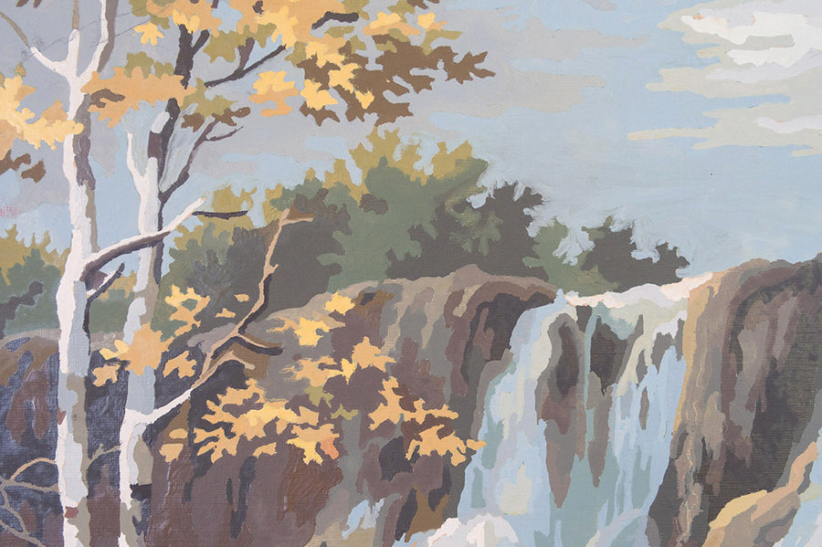 MCM Waterfall Painting