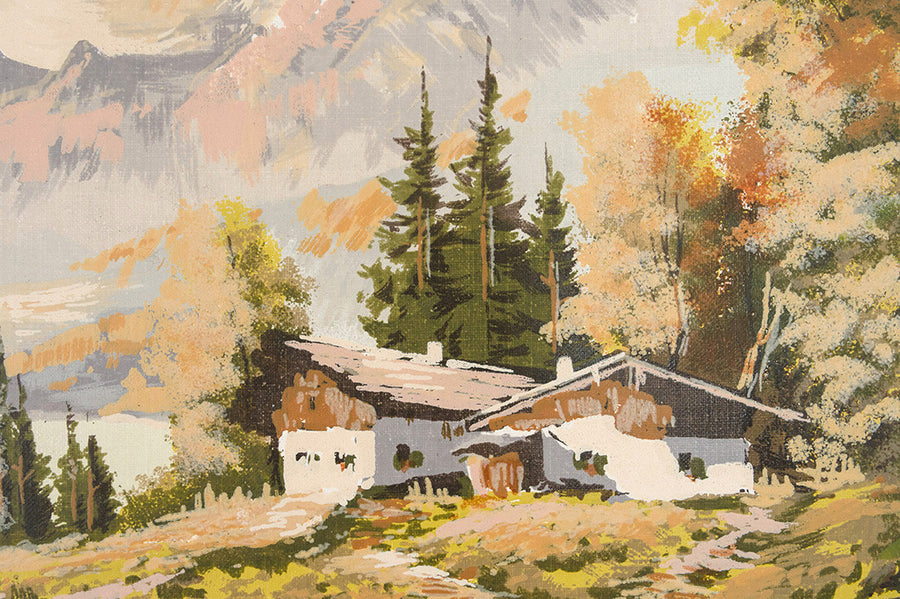 Cabin in the Woods Painting