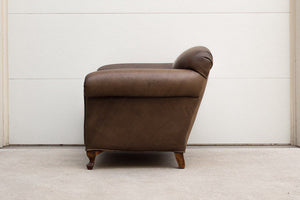 Vintage Art Deco Leather Club Chair