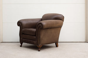 Vintage Art Deco Leather Club Chair